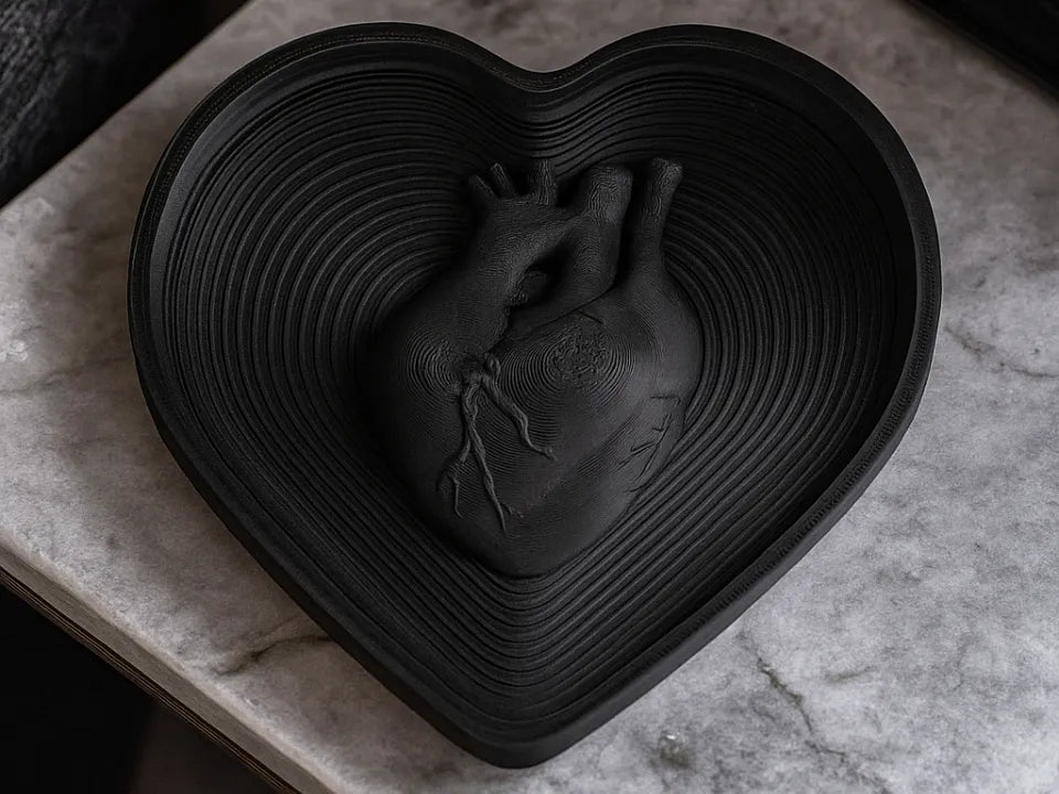Anatomical Heart Catchall Tray – 3D Printed Gothic Jewelry Dish
