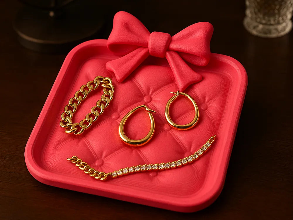 Coquette Bow Jewelry Tray
