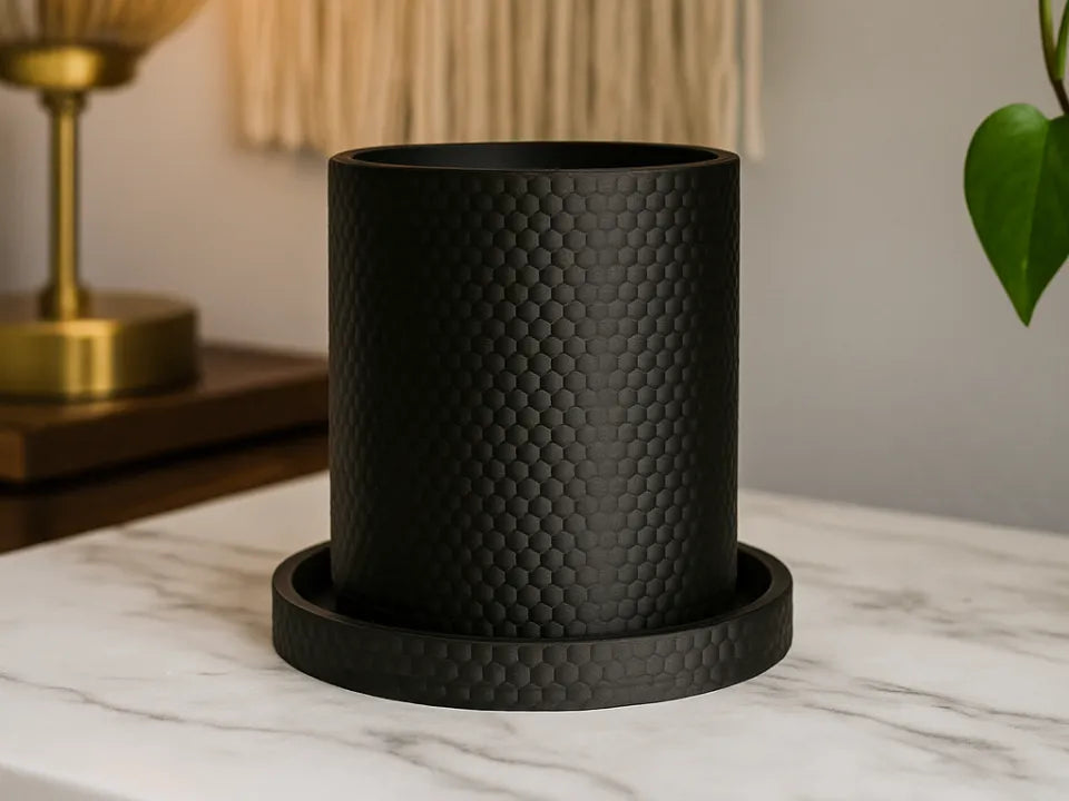 Modern Honeycomb Planter 🪴🖤