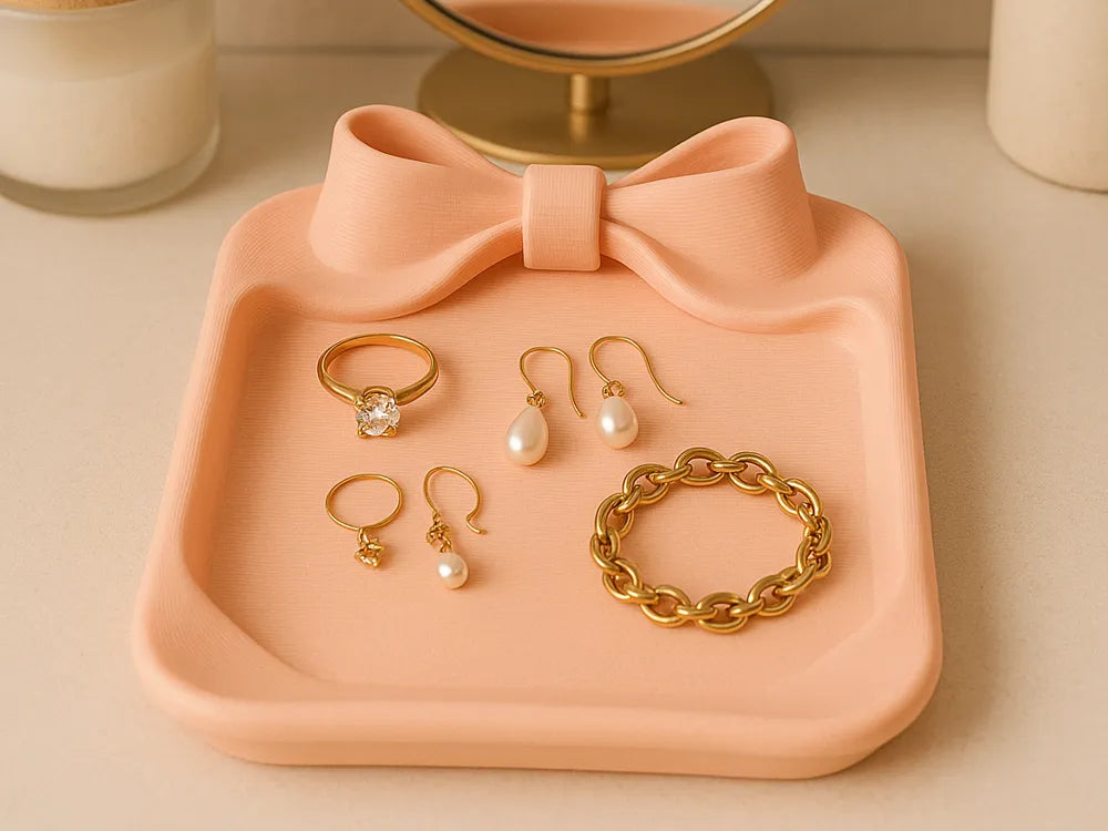 Coquette Bow Jewelry Tray 🎀🌸