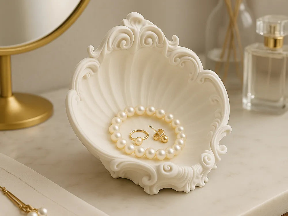 Rococo Shell Jewelry Dish