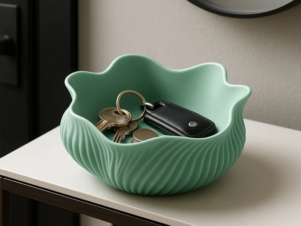 Sculpted Wave Catchall Bowl 🌿✨