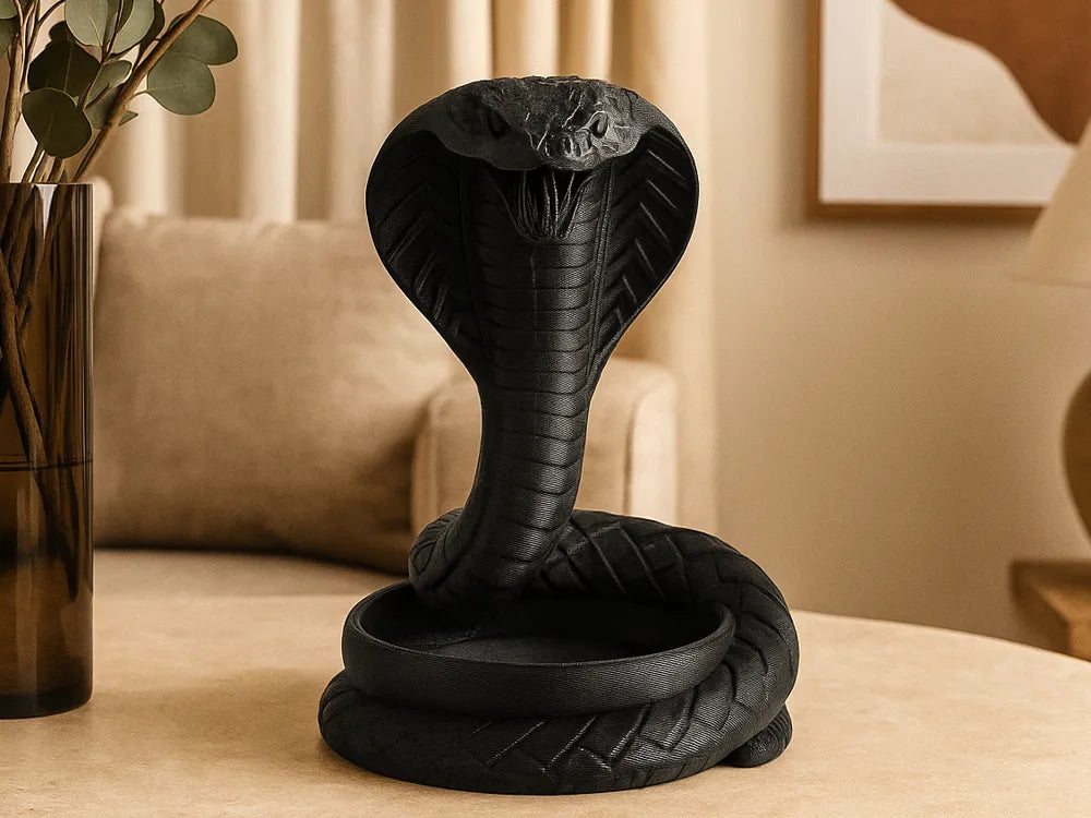 CobraGuard™ Premium Snake Catchall Tray – 3D Printed Masterpiece