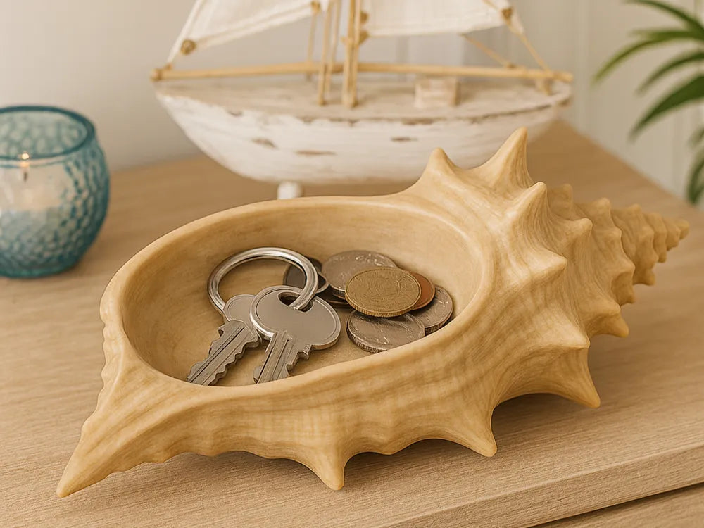 Mystic Conch Shell Trinket Bowl 🐚🤎