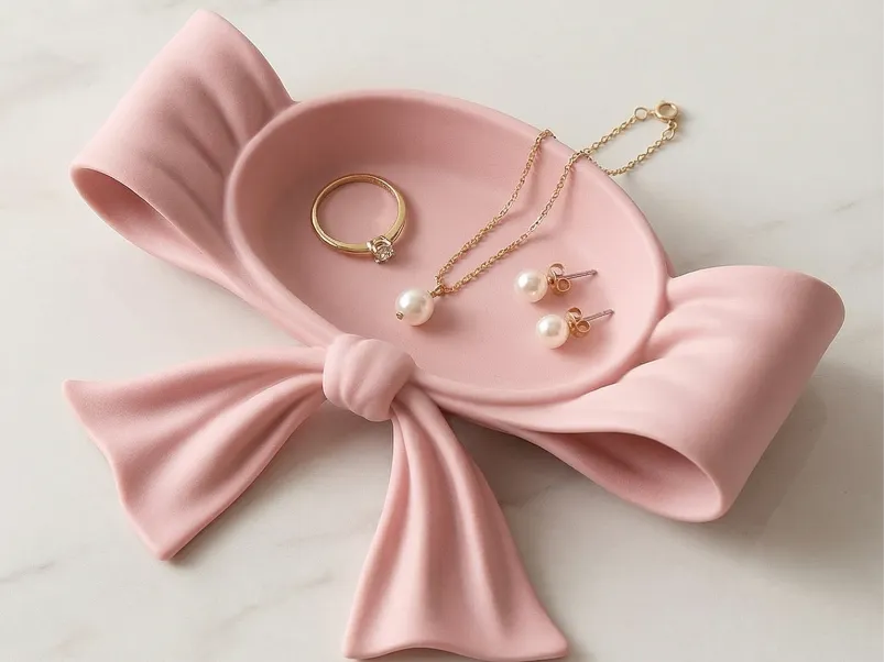 Coquette Ribbon Jewelry Tray