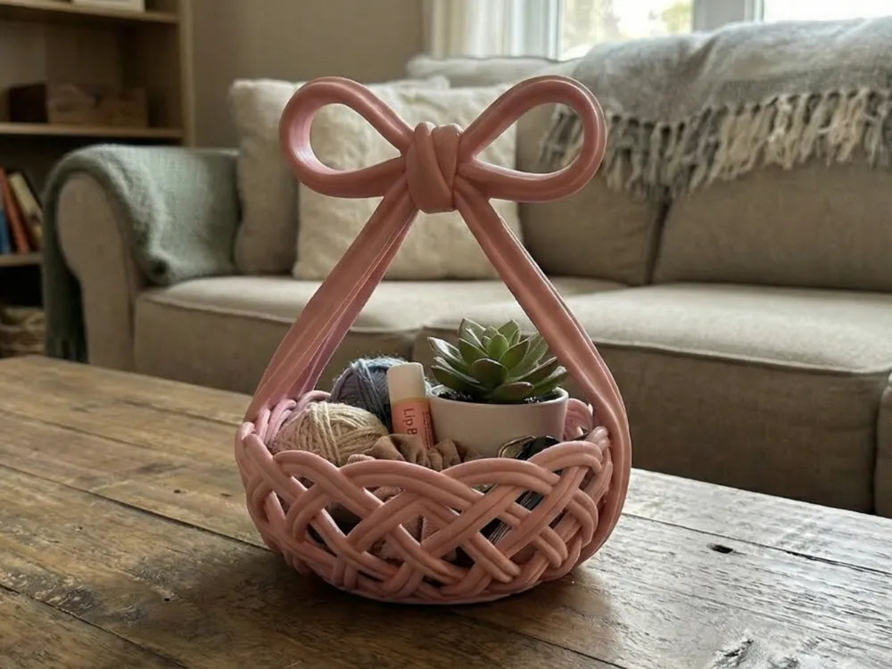 Coquette Bow Basket