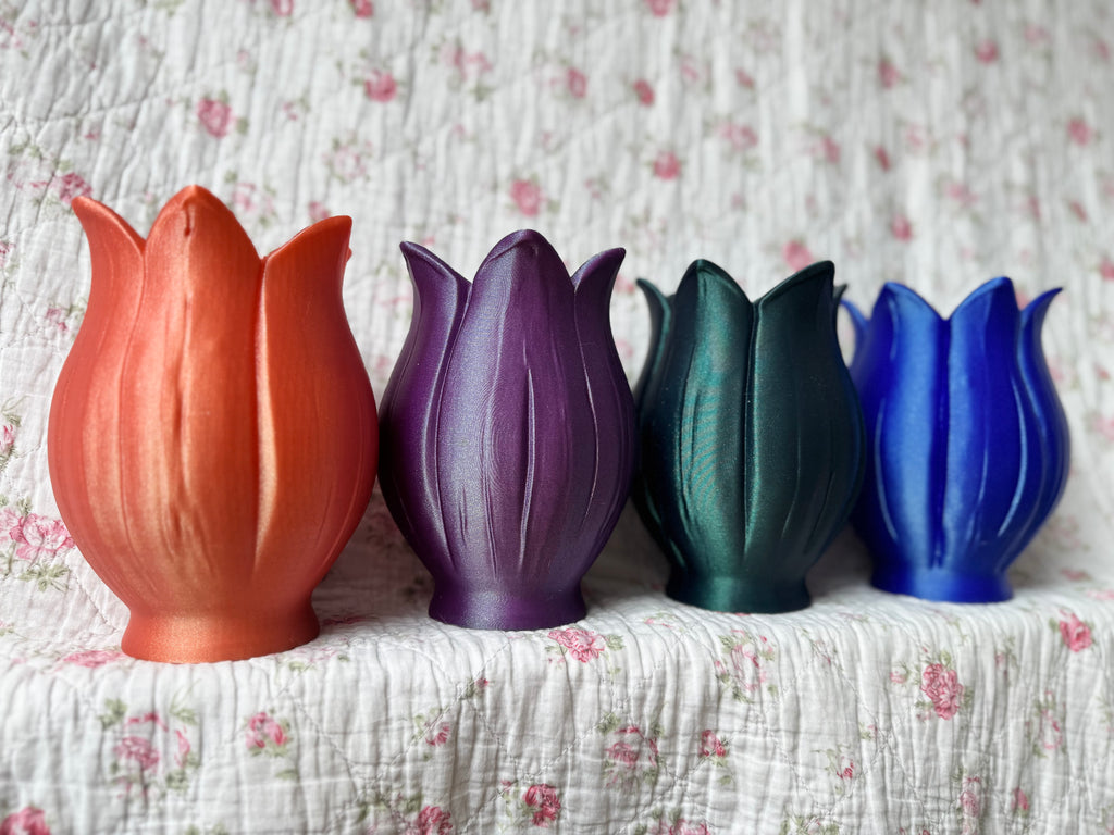 Floral Vase Glitter