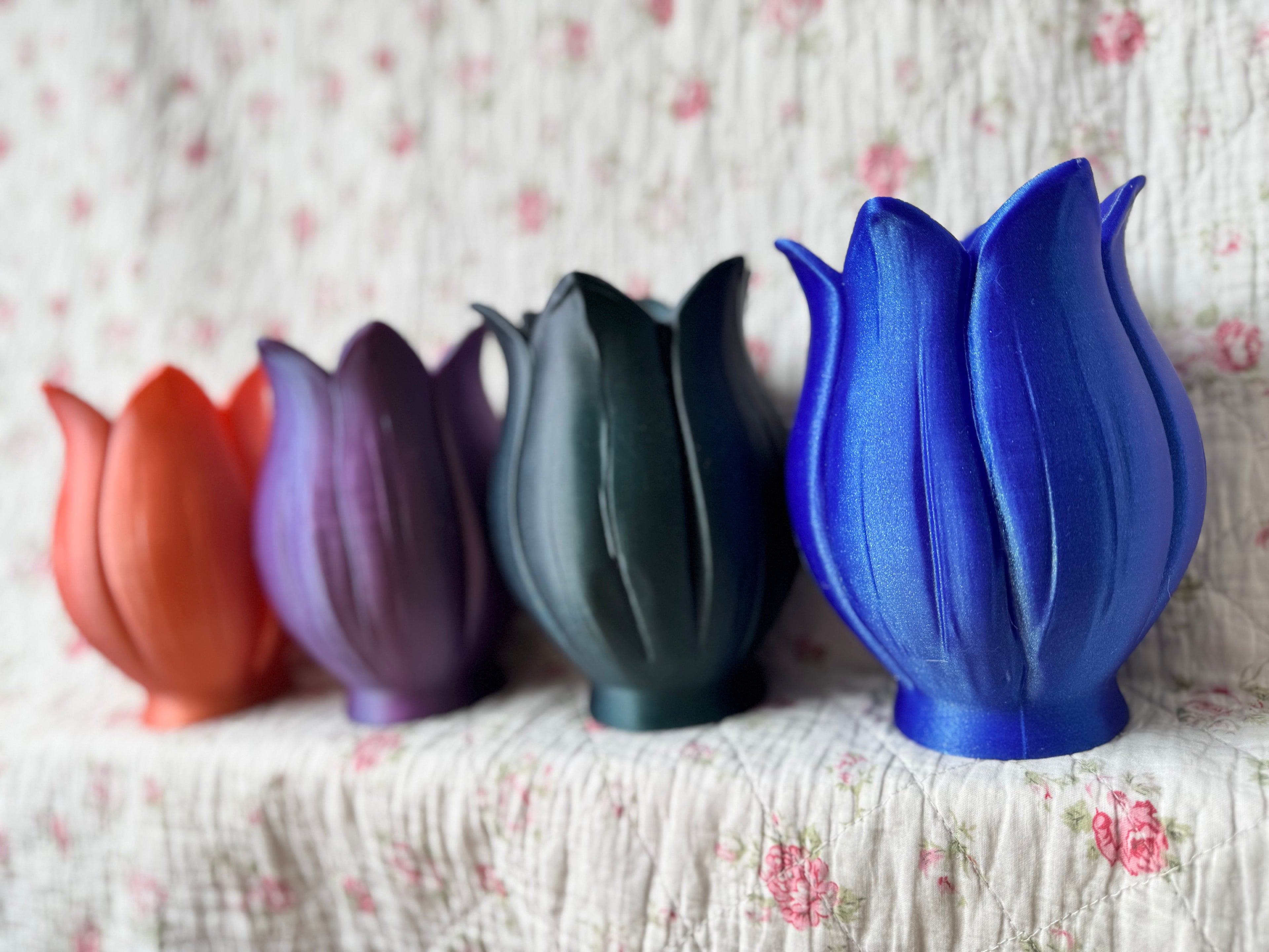 Floral Vase Glitter