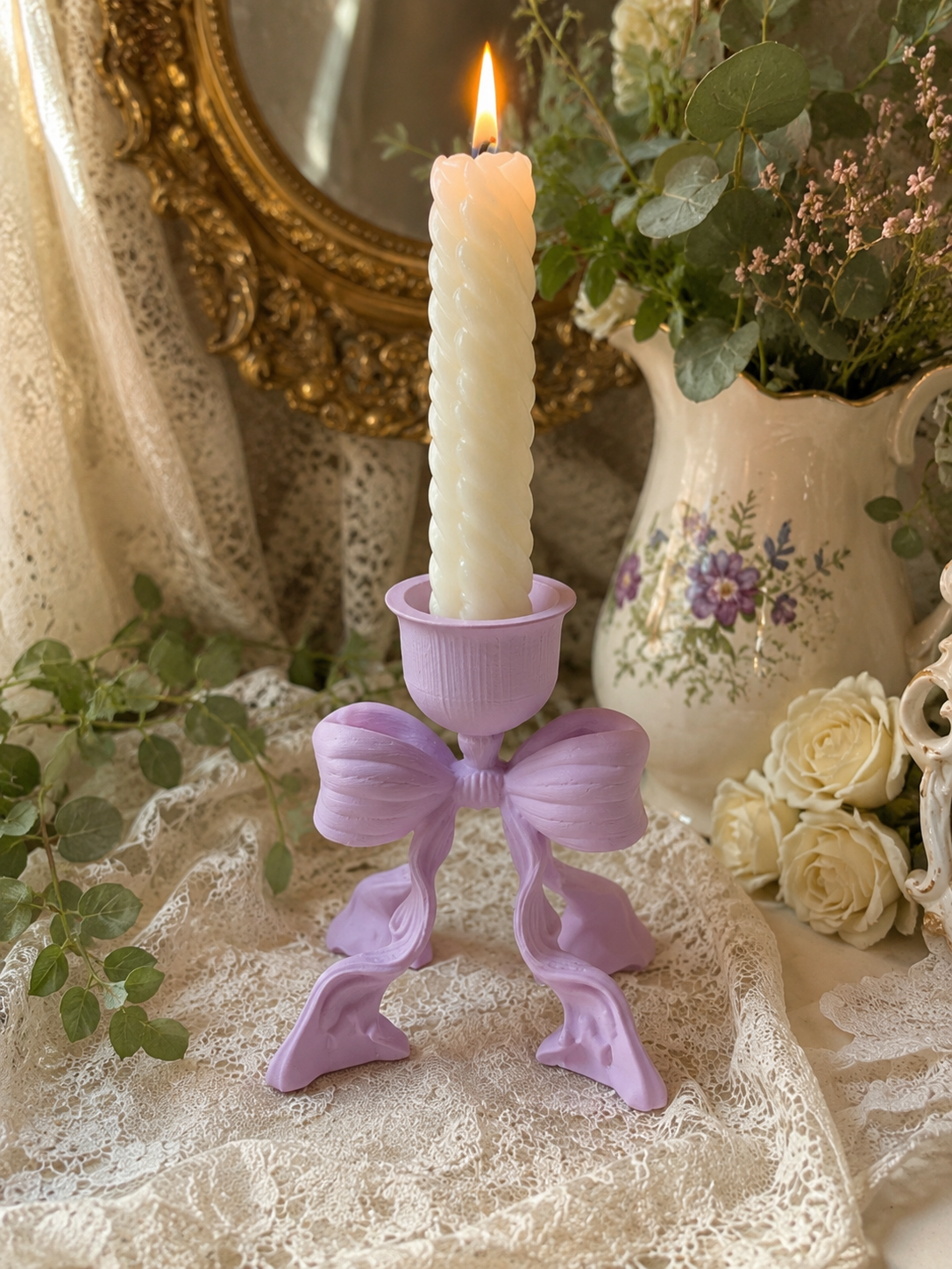 ✨ Bow Candle Holder 🕯️✨
