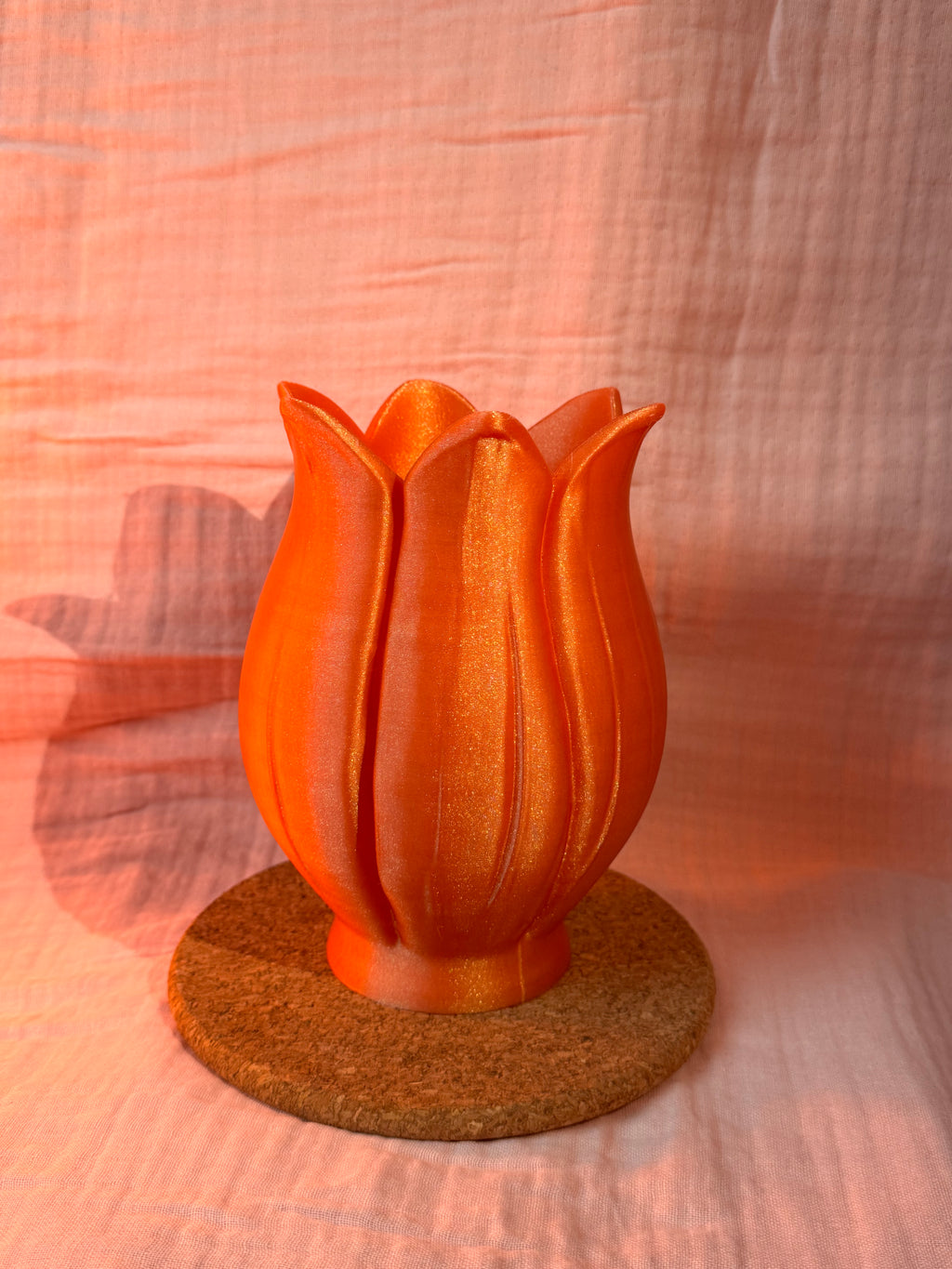 Floral Vase Glitter