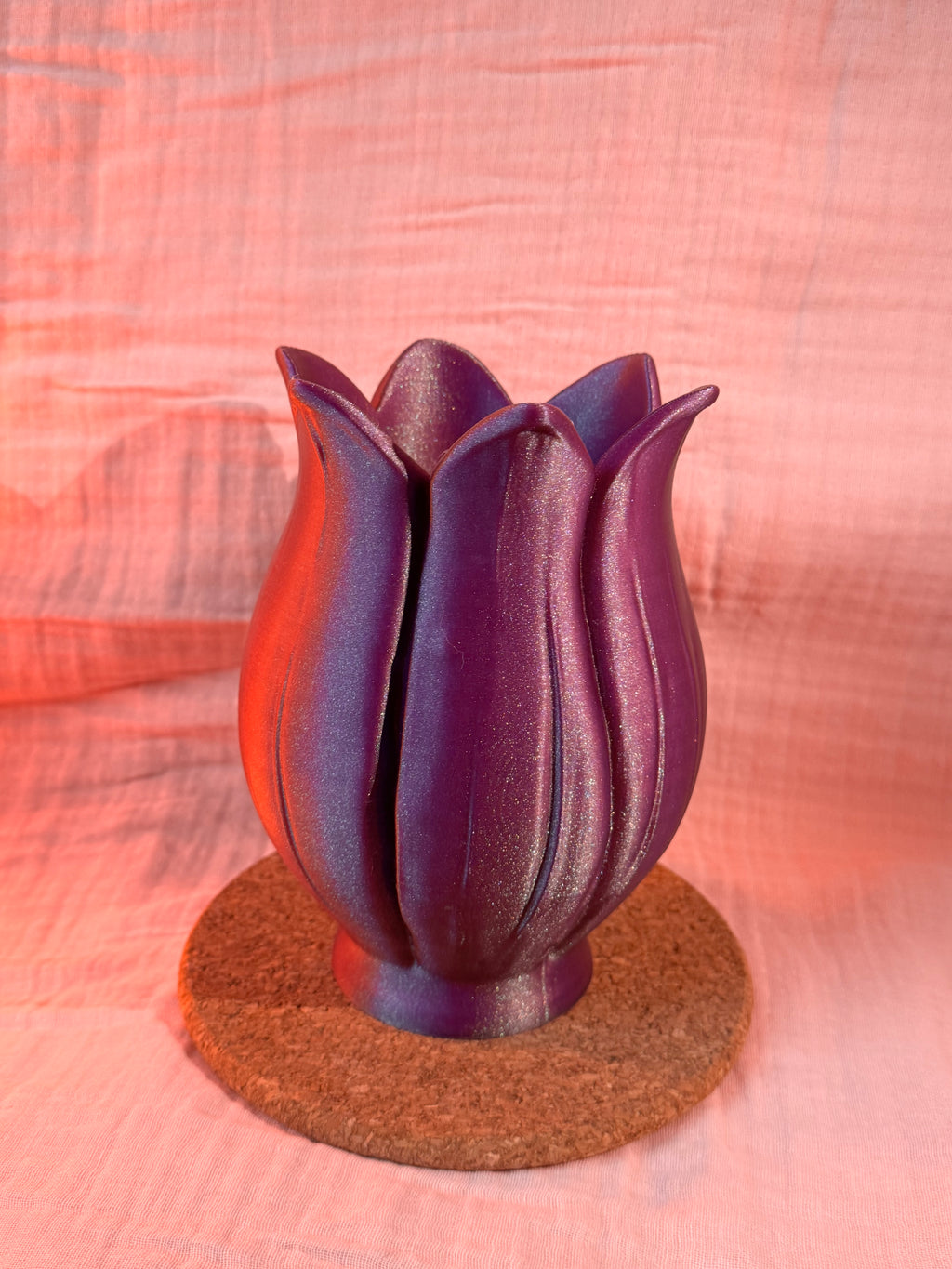 Floral Vase Glitter