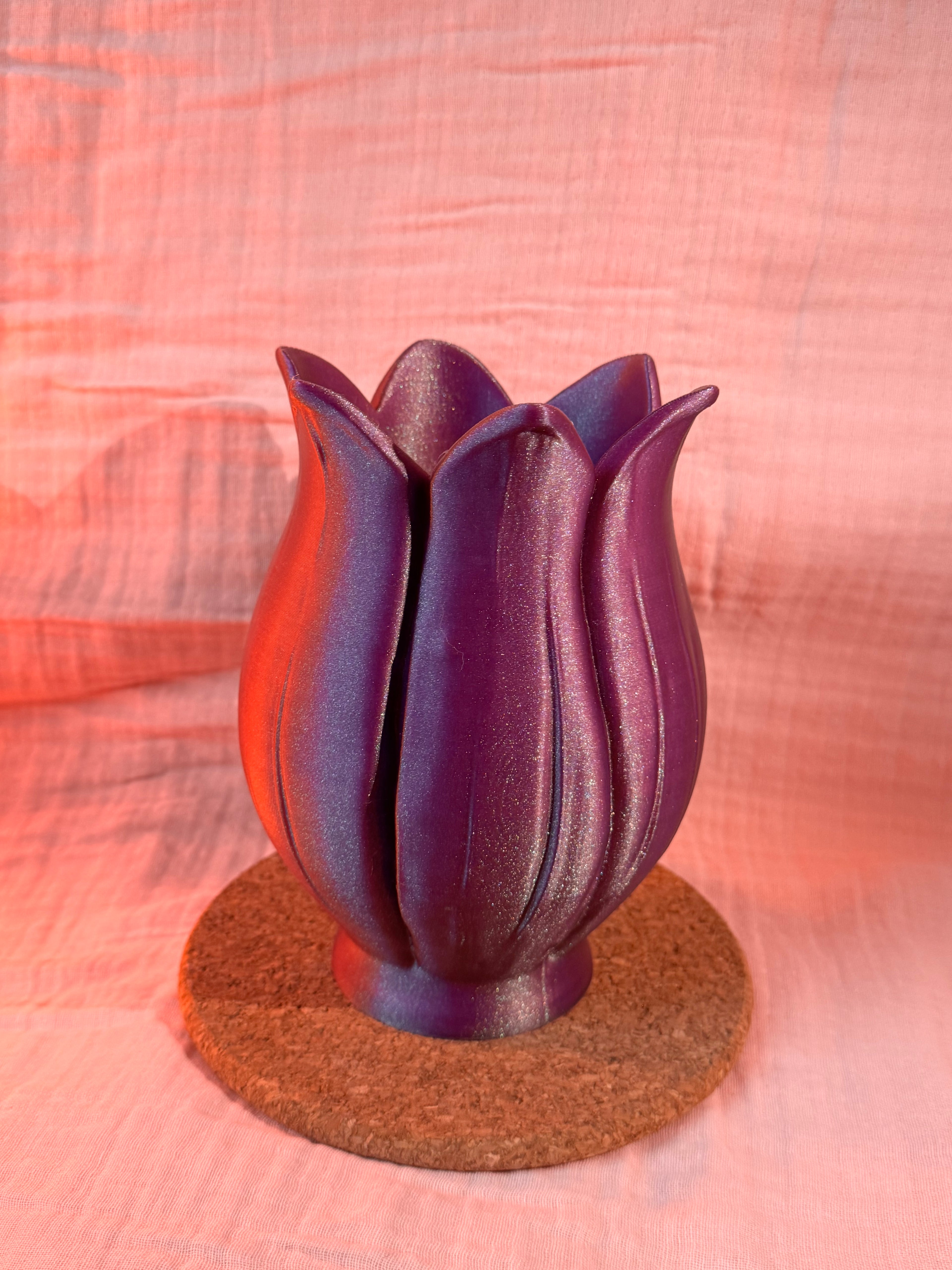 Floral Vase Glitter