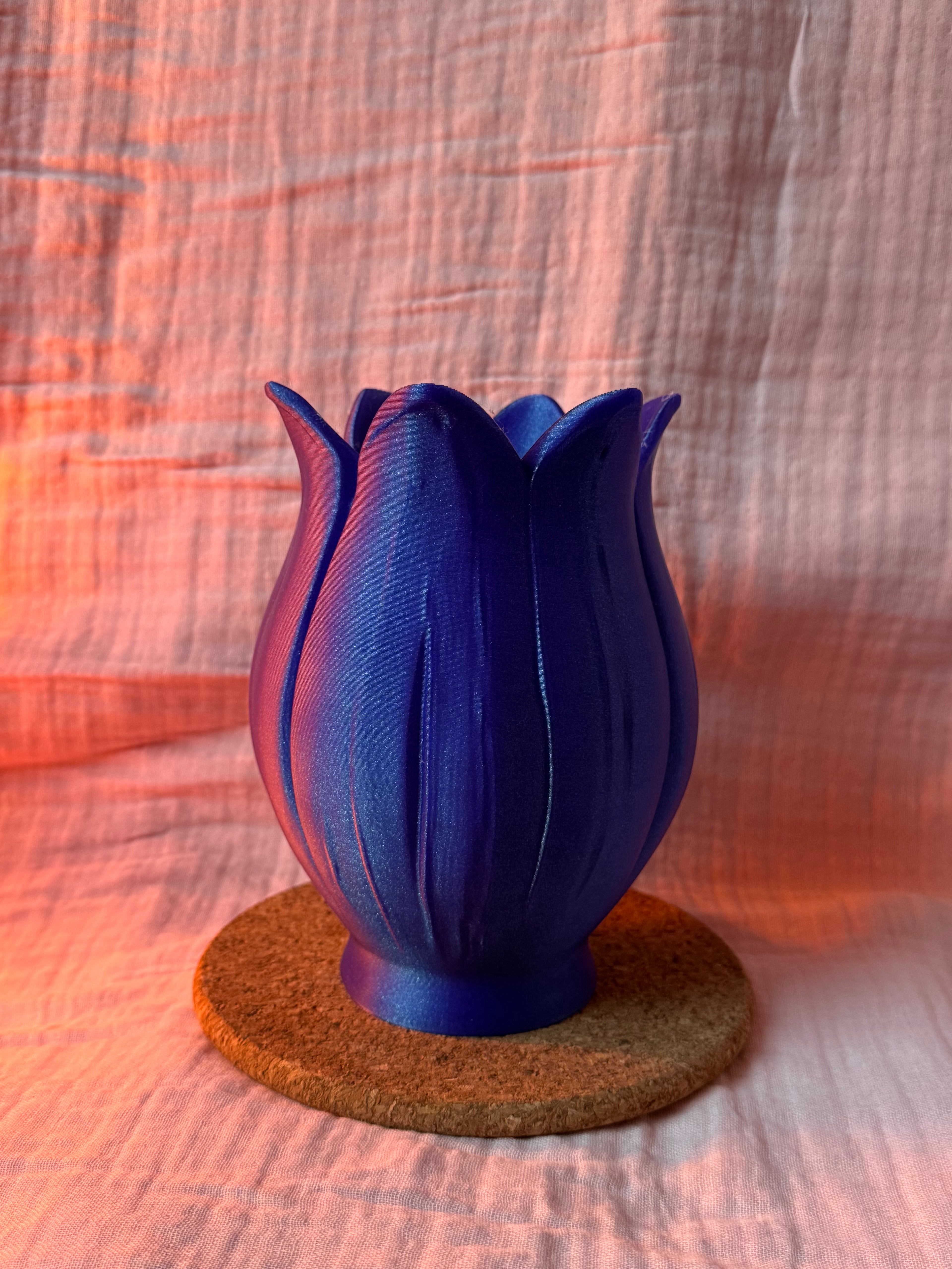 Floral Vase Glitter